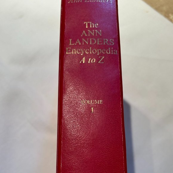 ANN LANDERS Encyclopedia  A to Z - Volume 1 - Picture 3 of 8